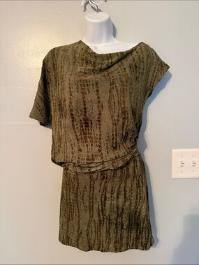 Charlie Suede Open Back Mini Dress